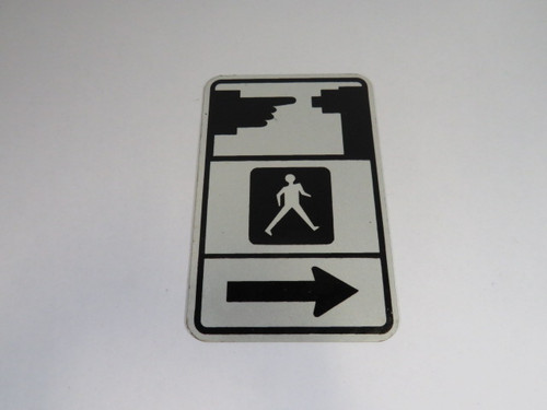 Generic RIGHT Pedestrian Sign USED