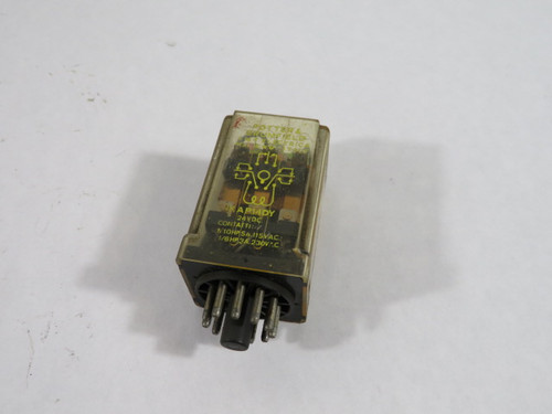 Potter & Brumfield IKAP14DY Relay 24VDC 1/10HP 5A 115VAC 11-Pin USED