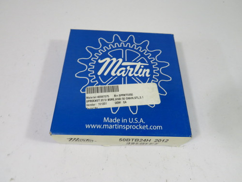 Martin 50BTB24H Bushing Bore Sprocket 2" Max Bore 24 Teeth 50 Chain ! NEW !