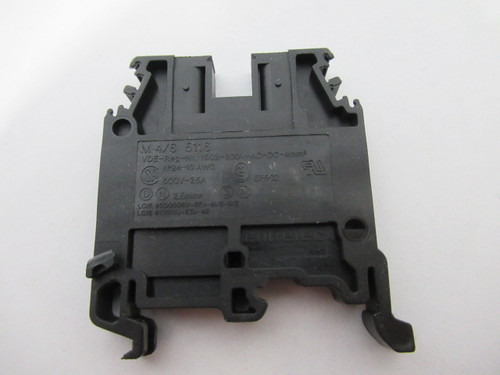 Entrelec M4/6-5116 Terminal Block Black 600/800V 25A Lot of 20 USED