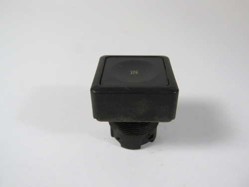 General Electric P9SPNNG Black Push Button "IN" No Mounting Latch USED