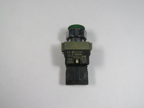 Telemecanique ZB2-BW133 Green Extended Push Button 1NO USED