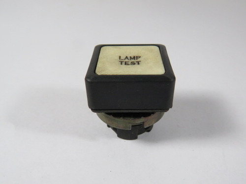 General Electric P9SPNBG White Push Button "LAMP TEST" No Mounting Latch USED