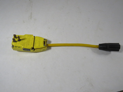 TRC 14880 Right Angle User Attachable Plug 6" Cord 120V 15A 60Hz USED
