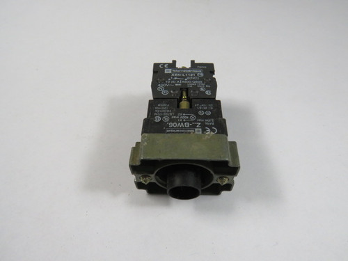 Telemecanique ZB2-BW062 Light Module Assembly w/ Contact Block 1 NC USED