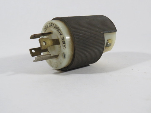 Hubbell 2771 Twist-Lock Plug 30A 347/600VAC 4P 4W USED