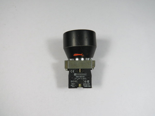 Telemecanique XB4-BC21 Black Mushroom Push Button w/ Guard 1NO USED