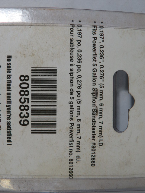 Power-Fist 8085839 3 Pc Ceramic Abrasive Sandblaster Nozzles for 8012660 ! NEW !