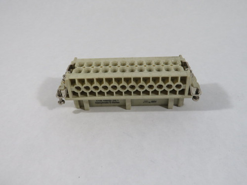 Amphenol C146-10B024-102-1 Heavy Duty Connector Ser E 18A 500V USED