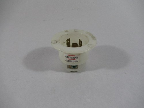 Leviton 2625 L6-30P Flanged Inlet Locking Plug 30A 250V 2P 3W USED