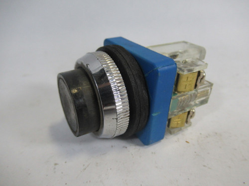 Gould Extended Head Push Button 1NO Black 600VAC 10A USED