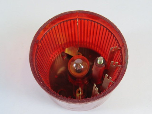 Telemecanique XVA-C341 Red Stack Light w/ Bulb 220V 7W USED