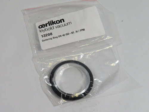 Oerlikon 18208 Centering Ring DN40 ISO-KF AI/FPM ! NWB !