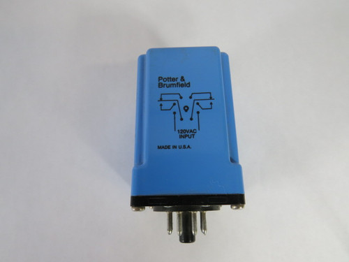 Potter & Brumfield CB-1002B-70 Time Delay Relay 0.1-5sec 240VAC 10A USED