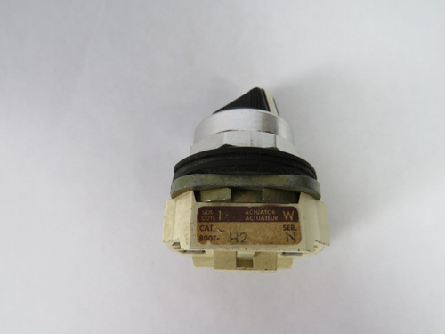 Allen-Bradley 800T-H2 Ser N Selector Switch No Contact Block 2-Position USED