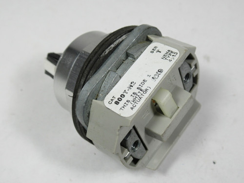 Allen-Bradley 800T-H2 Series T 2-Position Selector Switch No Contacts USED