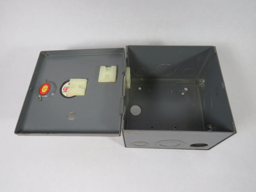 LEE Products HC664 Hinged Cover Cutout Box 6x6x4 USED