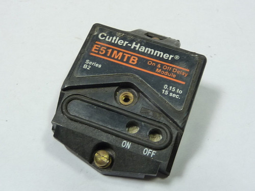 Cutler Hammer E51-MTB On Off Delay Logic Module USED