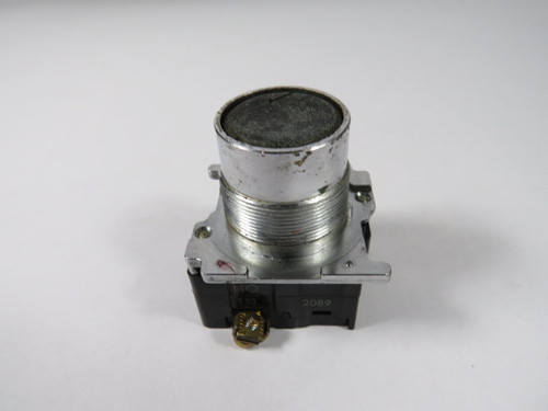 Cutler-Hammer 10250T23B Black Flush Push Button 1NO USED