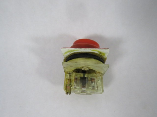 Square D 9001-KR3RH6 Red Push Button w/ Boot 600V 1NC USED