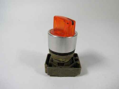 Allen-Bradley 800EM-LSM35 Amber Selector Switch 3-Position USED