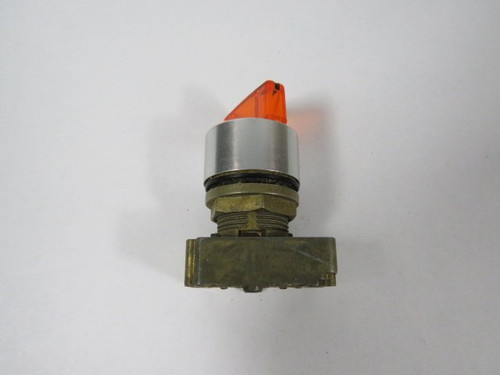Allen-Bradley 800EM-LSM35 Amber Selector Switch 3-Position USED