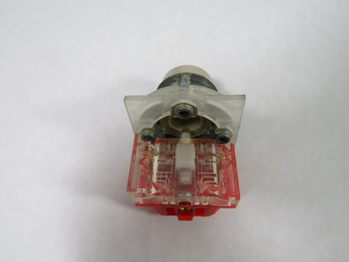 Square D 9001-KR3H6 Push Button No Color Insert 600V 1NC USED