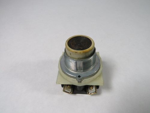 Square D 9001-KR3BH5 Black Push Button 1NO 600V USED