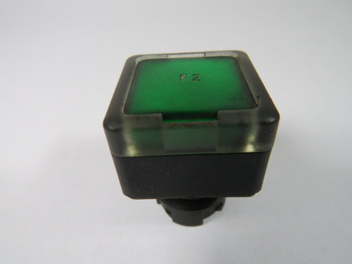 General Electric P9SPLVGD Green Push Button "F2" No Mounting Latch USED