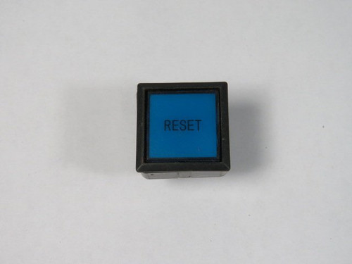 IDEC LW7L-M1-S Blue Square Push Button Operator "RESET" USED