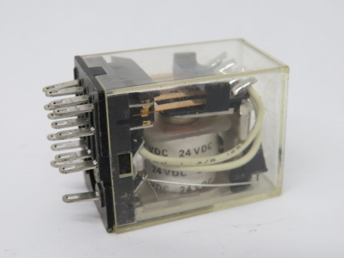 Omron MY4N-DC24 General Purpose Relay 24VDC 5A@240VAC 28VDC 14-Blade USED