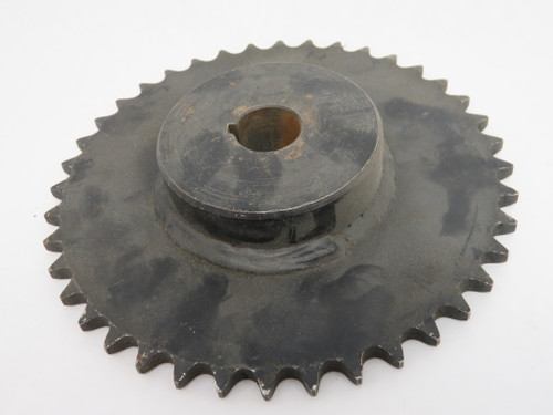 Tsubaki 40B40F-7/8 Sprocket 7/8"B 40T 40 Chain 1/2" Chain Pitch USED