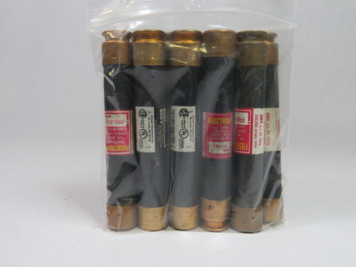 Fusetron FRS-R-5 Dual Element Time Delay Fuse 5A 600V Lot of 10 USED