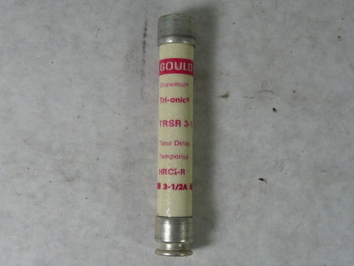 Gould Shawmut TRSR-3-1/2 Time Delay Fuse 3-1/2A 600V USED
