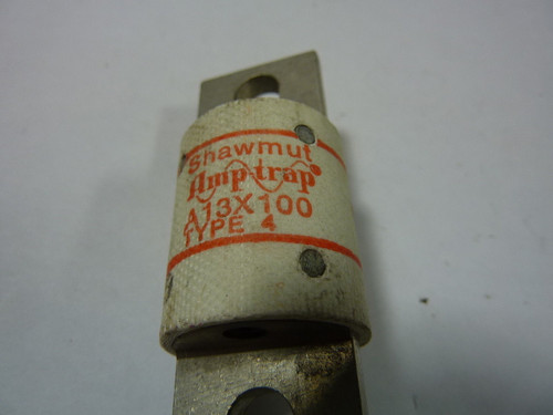 Gould Shawmut A13X100 Fuse 100A 130V USED