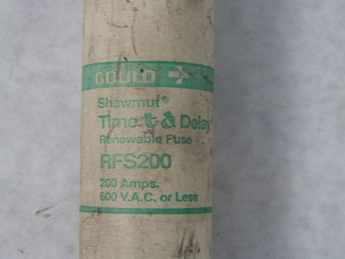 Gould Shawmut RFS-200 Renewable Fuse 200A 600V USED