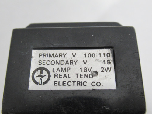 Real Tend TPR-302 Transformer Pilot Light Base 30mm 100-110V 15V *Scuffs* USED