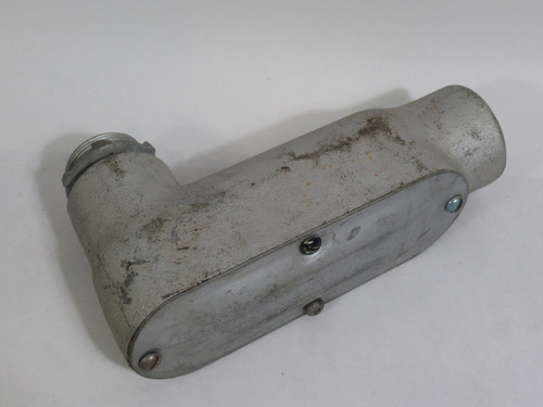 Crouse-Hinds LB58 Conduit Outlet w/Cover 1-1/2" USED