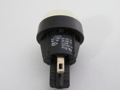 Marquardt 5000.0212 White Momentary Push Button SPST 4A 125VAC 3A 250VAC USED