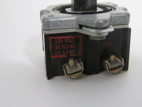 Cutler-Hammer 10250T63 Old Style Pilot Light Module w/Metal Cap *Chips* USED