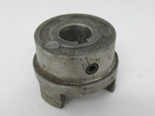 Lovejoy L-075-5/8 Jaw Coupling 5/8"ID 1.245"Th 3/16"x1/16" Keyway USED