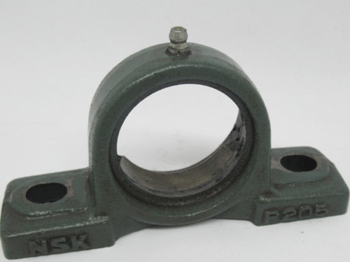 NSK P205 Pillow Block Bearing Housing 2 Bolt Cast Iron USED