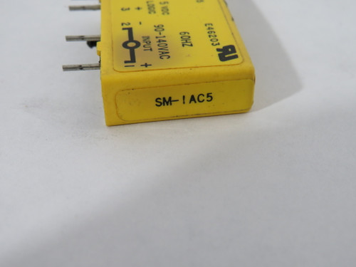 Gordos SM-IAC5 I/O Relay Module 30VDC@50mA 5VDCLogic 90-140VAC@60Hz Input USED