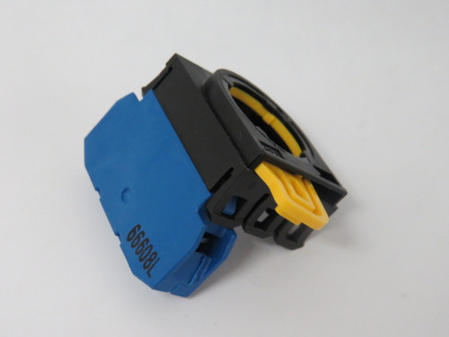 Idec YW-E10 Blue Contact Block w/Mount Latch 1NO 10A@600V USED