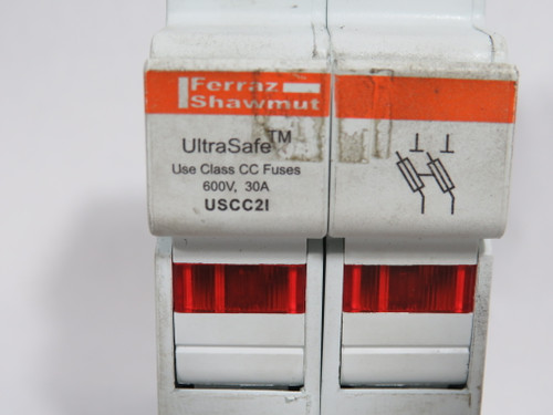 Mersen Ferraz Shawmut USCC2I Fuse Holder 30A 600V 2 Pole USED