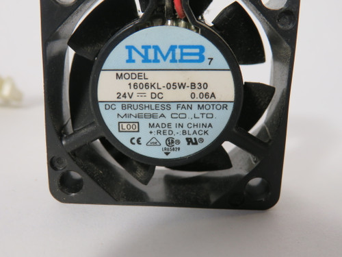 Minebea 1606KL-05W-B30 Axial Fan 24VDC 0.06A 6cfm 40mmx40mmx15mm USED