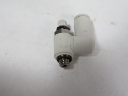 SMC AS1311F-M5-04 Flow Control w/Fitting 5/32" (4mm) Tube M5 Thread NOP