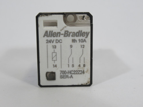 Allen-Bradley 700-HC22Z24 Series A General Relay 24VDC 10A 8 Blade USED