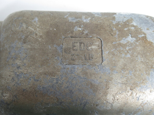 EDC 2-LB Conduit Body w/Cover 2"Hub *No Gasket* USED
