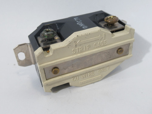 Leviton 2610 Industrial Grade Locking Receptacle 30A 125V 3W 2P USED